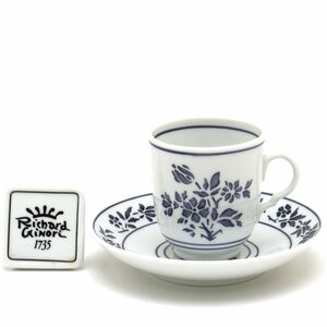 Art hand Auction [Ограниченная серия] Кофейная чашка Richard Ginori Stampino с подставкой с логотипом бренда для магазинов, Новый, Чайная посуда, чашка и блюдце, Кофейная чашка