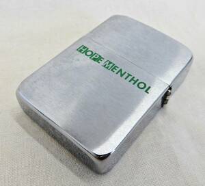 【JUNK品】 ZIPPO / ジッポー ライター HOPE MENTHOL HP刻印