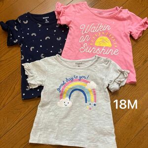 半袖Tシャツ セット　Tシャツ 女の子　18M 80 綿100% pekkle 