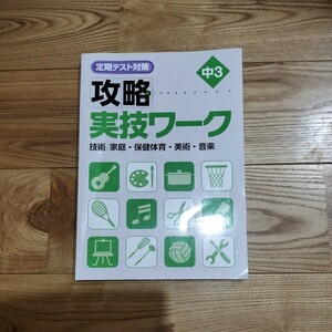 中３　定期テスト対策　実技ワーク　技術家庭科　保健体育　美術　音楽　　