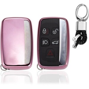  new goods prompt decision free shipping Jaguar Land Rover key case pink TPU key cover range Rover Discovery XF XE XJ E pace F pace 