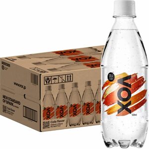  Cola flavour 500ml×24ps.@VOX(voks) a little over carbonated water Cola flavour less sugar 500ml ×24ps.