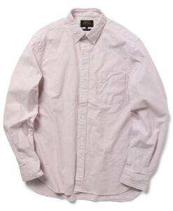 BEAMS PLUS ビームスプラス 現行品 Oxford Candy Stripe オックスフォード キャンディーストライプ BDシャツ WINE サイズXL 未使用品 