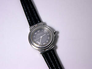 * new goods battery replaced * Tiffany inter rio lady's watch L081 silver round round wristwatch 