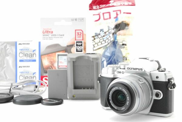 美品 OLYMPUS オリンパス OM-D E-M10 Mk.III レンズセット SD(32GB)カード付 ★1ヶ月保証★