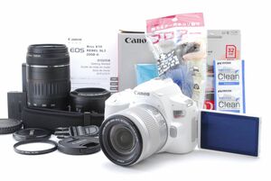 美品 Canon キヤノン Eos Kiss X10 トリプルレンズセット SD(32GB)カード、おまけ付 ★1ヶ月保証★