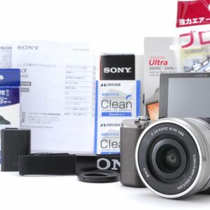 美品 Sony ソニー α5100 ブラウン レンズセット SD(32GB)カード、おまけ付 ★1ヶ月保証★