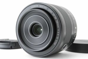 美品 Canon キヤノン EF-M28mm F3.5 マクロ IS STM レンズ