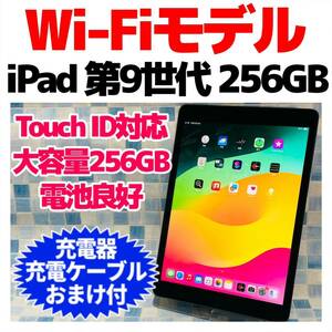 Wi-Fi iPad 第9世代 本体 256GB 595 スペースグレイ 電池良好