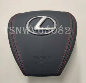 * free shipping * Lexus LS ES ES300H AXZH10 UX200 UX300 LS500h GVF55 GVF50 latter term red stitch entering leather steering gear air bag cover 