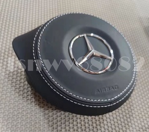 * free shipping * Benz AMG airbag W246 W117 W166 W222 W205 W218 W213 W176 stitch entering leather driver`s seat steering gear air bag cover 