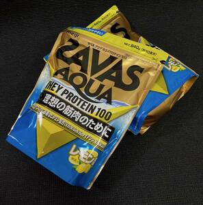  The bus [SAVAS] aqua whey protein 100[ lemon manner taste ]800g 2 sack set 