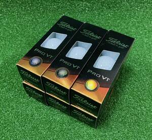 23年モデル　タイトリスト【Titleist】PRO V1【ホワイト】 正規品 ６スリーブ（18球）