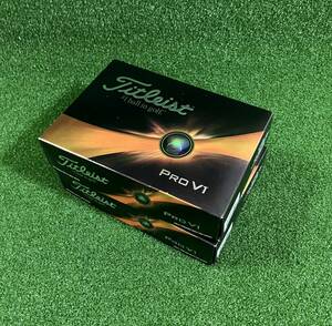 23年モデル　タイトリスト【Titleist】PRO V1【ホワイト】 正規品 　２ダースセット