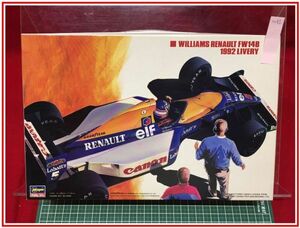 a082『プラモデル』『1/24 ウィリアムズ ルノー FW14B 1992年型 マンセル5連勝 「FS-9」 [23109]』未組立　当時もの