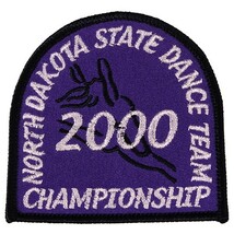 OA93 NORTH DAKOTA STATE DANCE TEAM CHAMPIONSHIP 2000 ワッペン アメリカ 米国 輸入雑貨 ダンス系_画像1