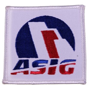 OA138 ASIG Aircraft Service International Group ロゴ ワッペン アメリカ 米国 輸入雑貨 四角形