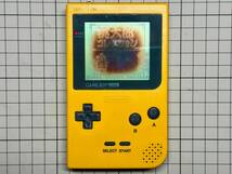 【動作確認済】任天堂/Nintendo ゲームボーイポケット(GBP) 本体 MGB-001 イエロー GameBoy Pocket_画像1