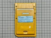 【動作確認済】任天堂/Nintendo ゲームボーイポケット(GBP) 本体 MGB-001 イエロー GameBoy Pocket_画像2