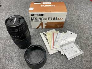 【ジャンク品】TAMRON タムロン AF 70-300㎜ F/4-5.6Di キヤノン用 (レンズフィルター使用&付属)