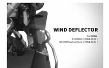 Bmw R1200GS/Adv 2004-2012 フロント ハンドル ウインドブレーカー デフレクター シールド プラスチック_画像1