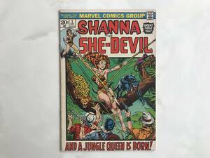  car not equipped - De Ville [Shanna the She-Devil] (ma- bell comics ) Marvel Comics 1972 year English version #1