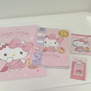 台湾限定　ハローキティ50thAnniversary　　　　　　　文具用品4点セット　 サンリオまとめ売り