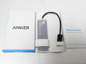 未使用 Anker A7516 USBポート 4-Port Uitra Slim USB3.0 Data Hub　送料140円　333