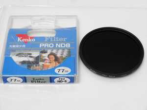 Kenko PRO ND-8 77mm NDフィルター ケンコー 光量減少用　送料140円　033　377628 ND8