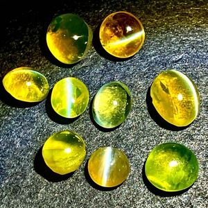 [ natural kliso beryl cat's-eye 9 point . summarize 6.3ct]M loose unset jewel cat's-eye cats eye gem jewelry chrysoberyl