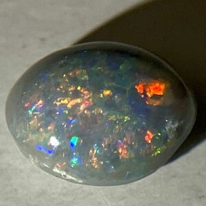 遊色効果!!★天然ブラックオパール0.723ct★m 6.9×5.9mm ルース 裸石 opal 宝石 ジュエリー jewerly 