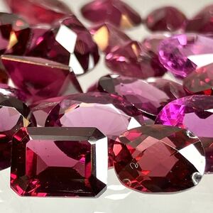 ★天然ガーネット33点おまとめ50ct★j ルース 裸石 宝石 ジュエリー jewelry ガーネットgarnet 柘榴石 ⑤