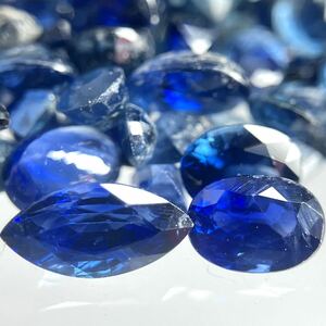 ［天然サファイアおまとめ］ M 30ct 裸石 宝石 コランダム corundum jewelry ジュエリー sapphire 蒼玉 DF8 ③