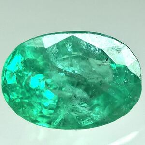 ［天然エメラルド0.509ct］M 約5.8×4.1mmソーティング付 ルース 裸石 宝石 ジュエリー ベリル beryl emerald テDE0