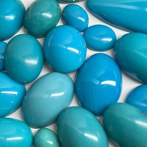 ★天然トルコ石22点おまとめ 200ct★M ルース 裸石 宝石 ジュエリー ターコイズ turquoise 