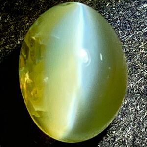 [ natural kliso beryl cat's-eye 2.883ct]M approximately 7.7×6.1mmso-ting attaching loose unset jewel gem jewelry jewerly chrysoberyl catseyeteDG0