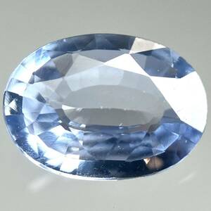 非加熱!!［天然サファイア0.777ct］M 約7.0×5.0mmソーティング付 ルース 裸石 宝石 ジュエリー corundum コランダム sapphire 蒼玉