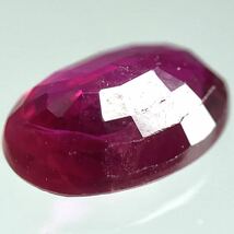 ［天然ルビー0.635ct］M 約6.0×4.1mmソーティング付 ルース 裸石 宝石 ジュエリー corundum コランダム ruby 紅玉 テDG0_画像2