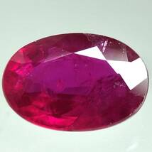 ［天然ルビー0.635ct］M 約6.0×4.1mmソーティング付 ルース 裸石 宝石 ジュエリー corundum コランダム ruby 紅玉 テDG0_画像1