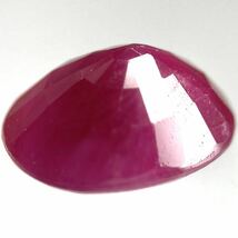 1.6ctUP!!［天然ルビー1.624ct］M 約7.7×6.0mmソーティング付 ルース 裸石 宝石 ジュエリー corundum コランダム ruby 紅玉 ◎_画像2