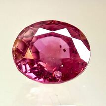 ★天然ルビー 0.438ct★m 約4.6×4.0mm ソーティング付 ルース 裸石 宝石 ジュエリー ruby corundum コランダム _画像1