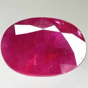 1ctUP!!［天然ルビー1.037ct］M 約7.0×5.0mmソーティング付 ルース 裸石 宝石 ジュエリー corundum コランダム ruby 紅玉 ◎