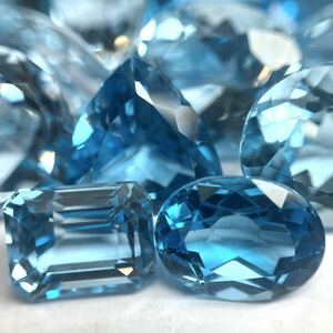 ★天然ブルートパーズおまとめ200ct★m ルース 裸石 ジュエリー ブルートパーズ jewelry blue topaz