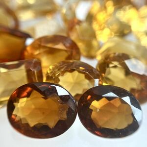 ★天然シトリンおまとめ 300ct★M ルース 裸石 宝石 ジュエリー jewelry citrine 黄水晶 クォーツ