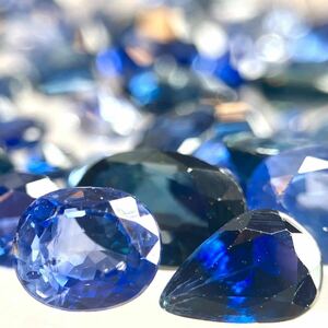 ★天然サファイアおまとめ20ct★m 裸石 宝石 コランダム jewelry corundum ジュエリー Sapphire sapphire サファイア 藍玉