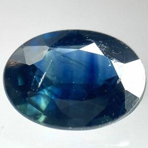 ［天然サファイア0.869ct］J 約6.8×5.0mmソーティング付 ルース 裸石 宝石 ジュエリー corundum sapphire 