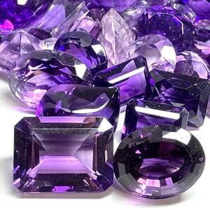 ［天然アメジストおまとめ300ct］J ルース 裸石 宝石 ジュエリー jewelry amethyst 紫水晶 DB4 ①