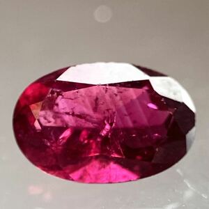 ★天然レッドトルマリン0.429ct★J約6.1×4.1mm 宝石 ルース 裸石 tourmaline ジュエリー jewelry