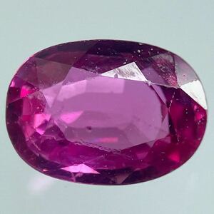 ［天然ルビー0.705ct］M 約5.7×4.1mmソーティング付 ルース 裸石 宝石 ジュエリー corundum コランダム ruby 紅玉