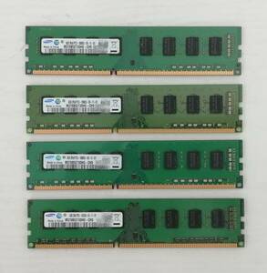 SAMSUNG M378B5273DH0-CH9 デスクトップ メモリ PC3-10600U DDR3-1333MHz 4GB×4枚セット 計16GB 【H24052906】